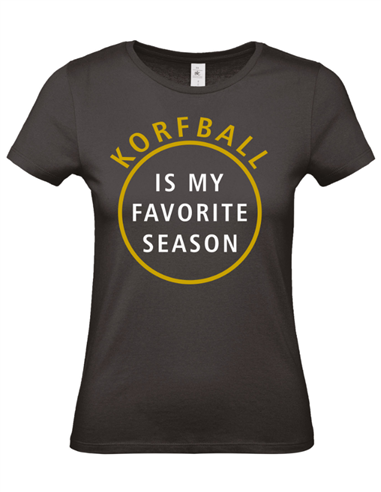 FAVORITE SEASON (KORFBALL) T-SHIRT DAMES